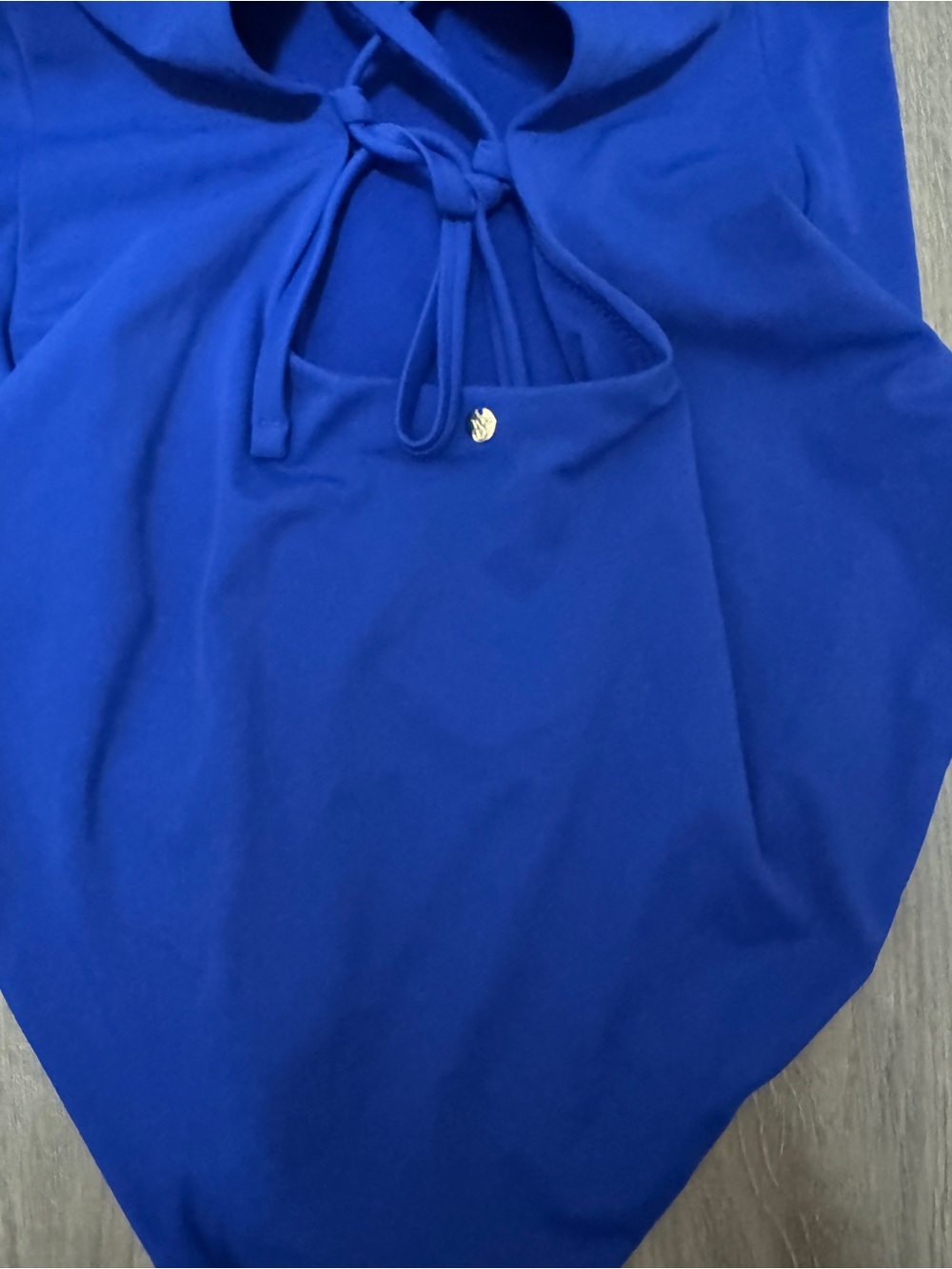 Victoria's Secret Swim Blue Oar Scoop One-Piece Swimsuit Size XL Like New - Picture 4 of 7